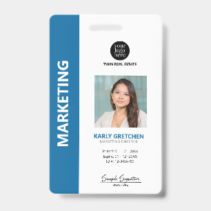 Tarjeta de identificación de empleado profesional 