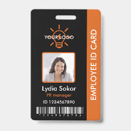 Tarjeta de identificación de empleado profesional 