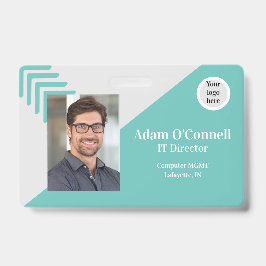 Tarjeta de identificación de empresa de diseño sim