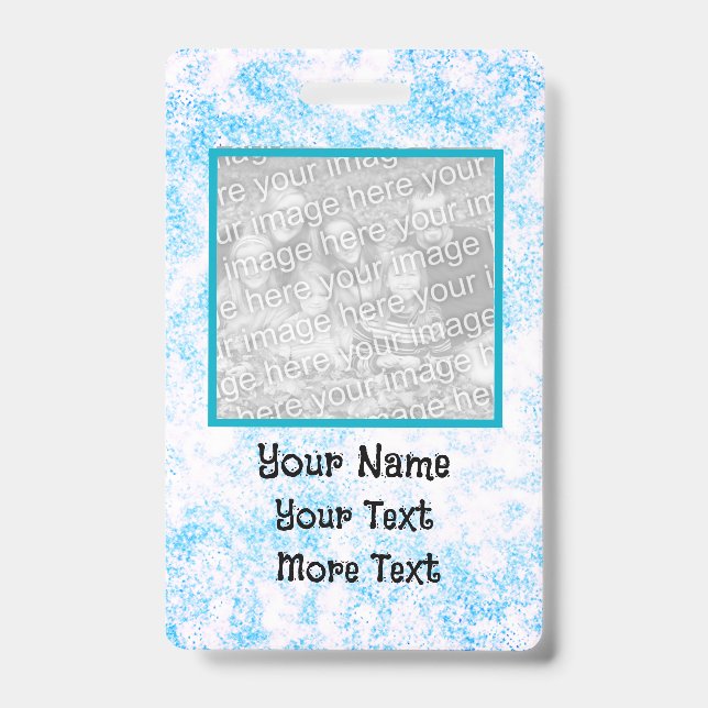 Tarjeta de identificación de foto azul (Anverso)