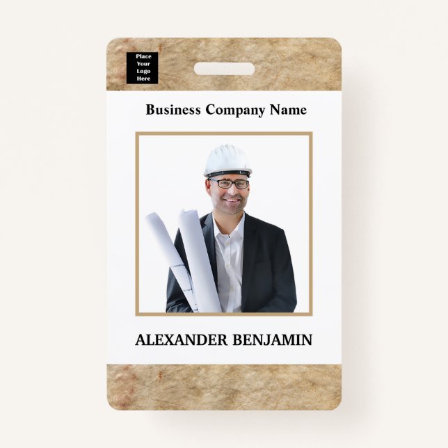 Tarjeta de identificación de foto de empleado Códi (Anverso)