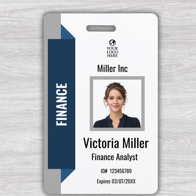 Tarjeta de identificación de foto de empleado corp (Subido por el creador)