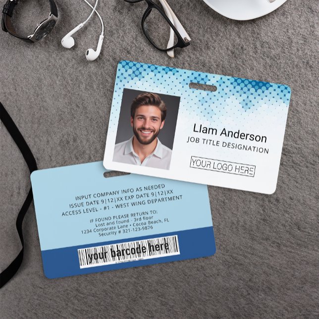 Tarjeta de identificación de foto de empleado de P (Prof. Business Badge)