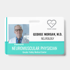 Tarjeta de identificación de foto de empleado del 