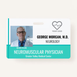 Tarjeta de identificación de foto de empleado del