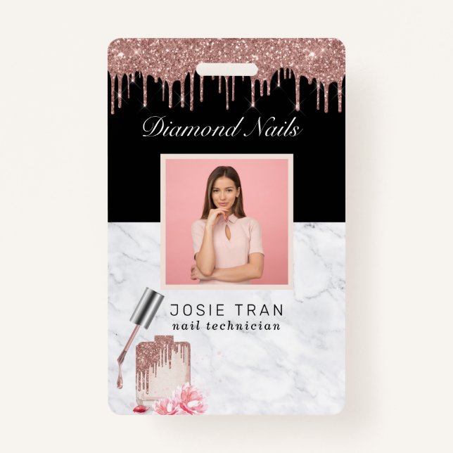 Tarjeta de identificación de foto de empleado del  (Anverso)