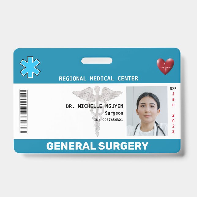 Tarjeta de identificación de foto de empleado pers (Parte frontal)