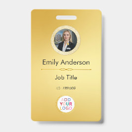 Tarjeta de identificación de fotografía de emplead