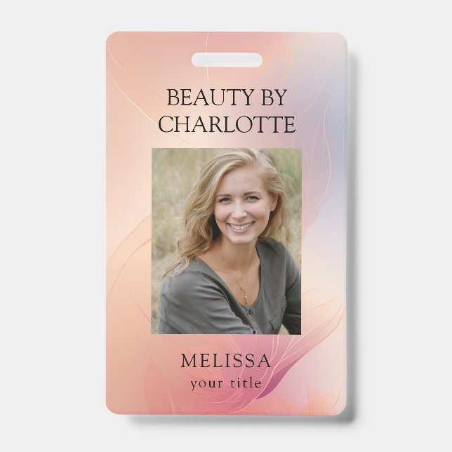 Tarjeta de identificación de fotografía de emplead (Front)