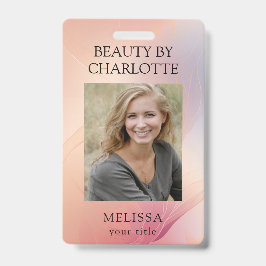 Tarjeta de identificación de fotografía de emplead