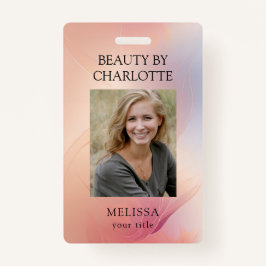 Tarjeta de identificación de fotografía de emplead