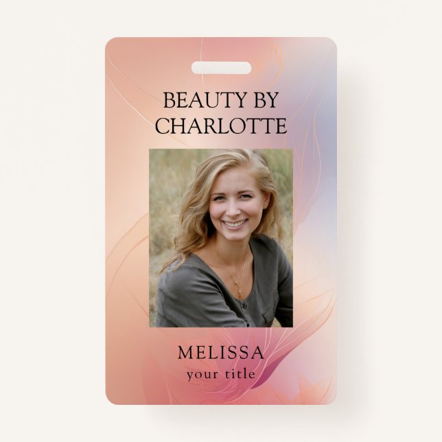 Tarjeta de identificación de fotografía de emplead (Anverso)