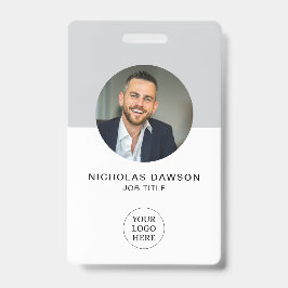 Tarjeta de identificación de fotografía de emplead