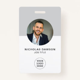 Tarjeta de identificación de fotografía de emplead