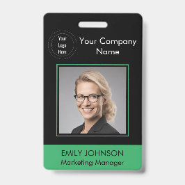 Tarjeta de identificación de fotografía de emplead