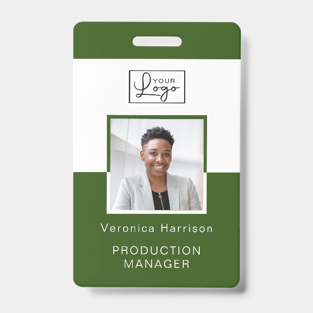 Tarjeta de identificación de fotografía de su empl (Front)