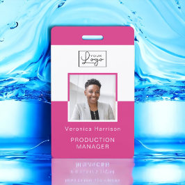 Tarjeta de identificación de fotografía de su empl