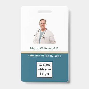 Tarjeta de identificación de fotografía Hospital M