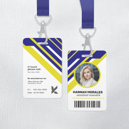 Tarjeta de identificación de gerente corporativo p