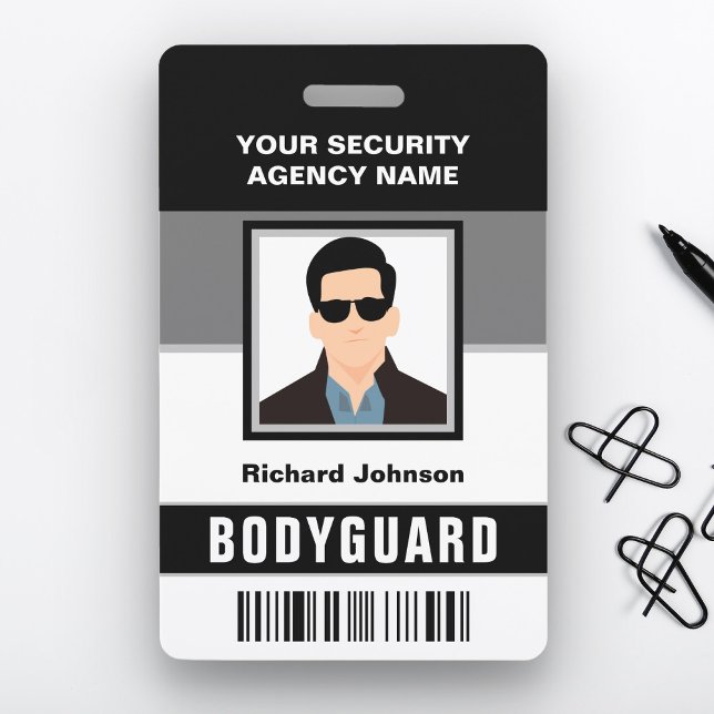 Tarjeta de identificación de guardaespaldas de seg (Subido por el creador)