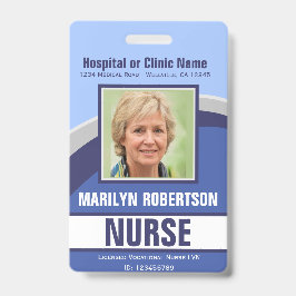 Tarjeta de identificación de hospital o clínica mé