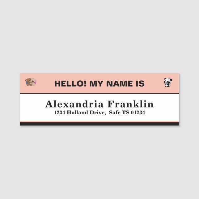 Tarjeta de identificación de identificación de est (Anverso)