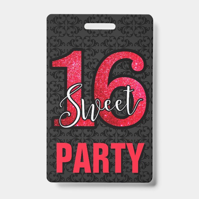 Tarjeta de identificación de invitación de cumplea (Parte frontal)