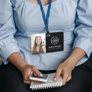 Tarjeta de identificación de negocios moderna, dis