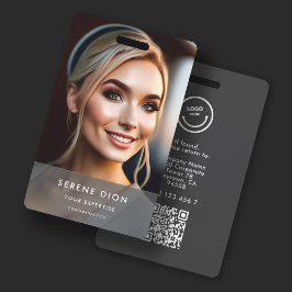 Tarjeta de identificación de nombre de empleado mi