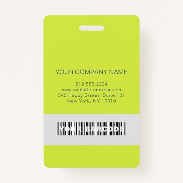 Tarjeta de identificación de nombre de foto de cód (Reverso)
