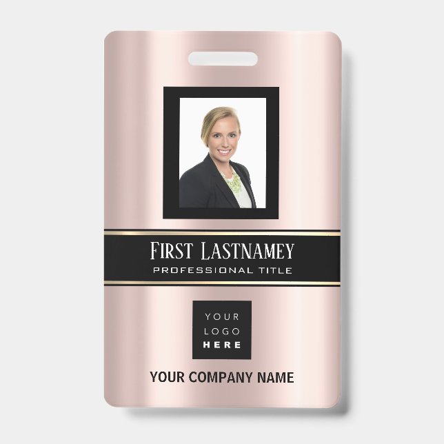 Tarjeta de identificación de nombre de foto de cód (Anverso)