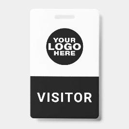 Tarjeta de identificación de pase de visitante con