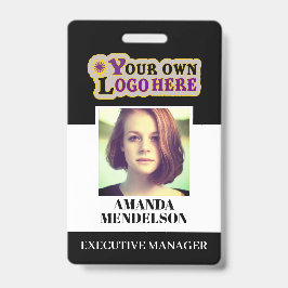 Tarjeta de identificación de personalizado con fot