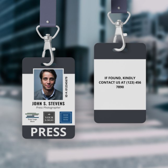 Tarjeta de identificación de prensa de los logotip (Subido por el creador)