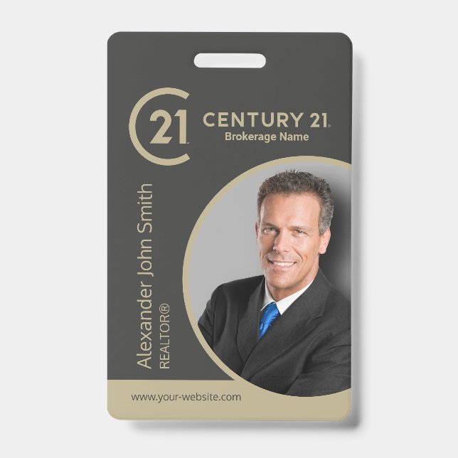 Tarjeta de identificación de realtor Century 21 (Front)