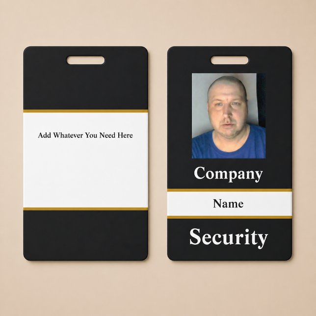 Tarjeta de identificación de seguridad negra (Subido por el creador)