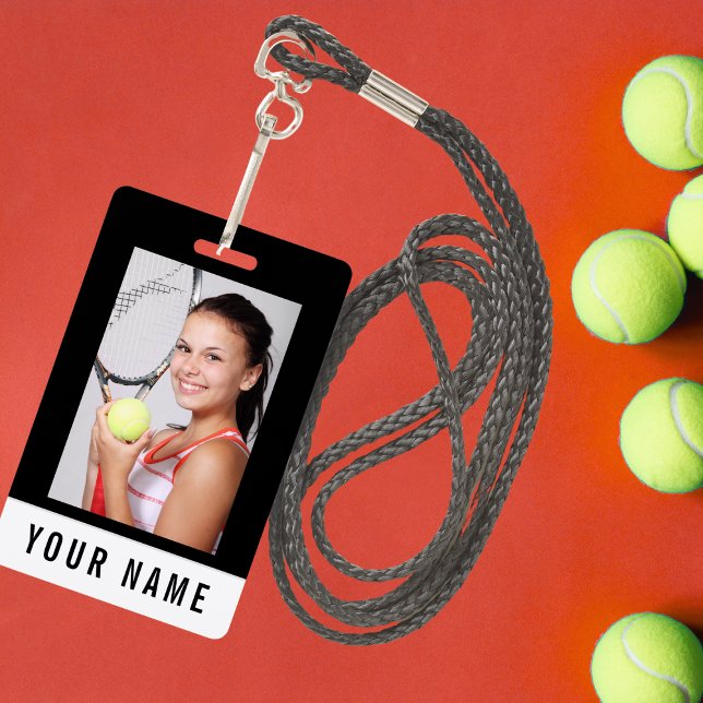 Tarjeta de identificación de tenis con nombre pers (Subido por el creador)