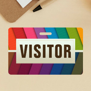 Tarjeta de identificación de visitante