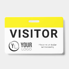 Tarjeta de identificación de visitante personaliza