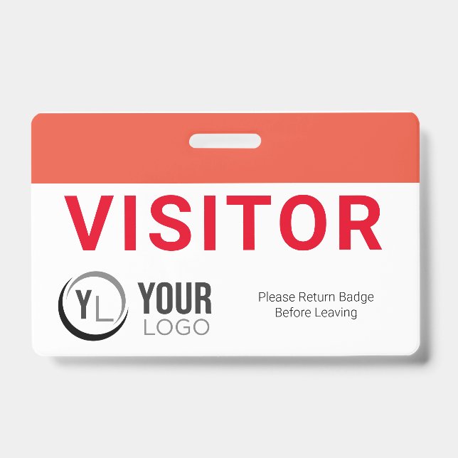 Tarjeta de identificación de visitante Personaliza (Anverso)