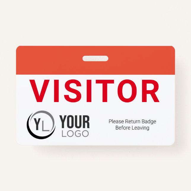 Tarjeta de identificación de visitante Personaliza (Anverso)