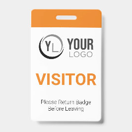 Tarjeta de identificación de visitante personaliza