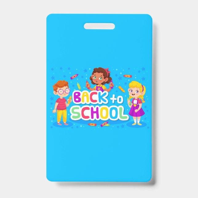 Tarjeta De Identificación De vuelta a la escuela (Parte frontal)