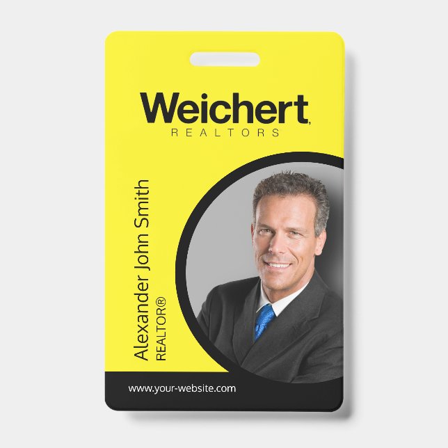 Tarjeta de identificación de Weichert Realtors (Anverso)