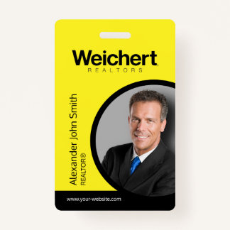 Tarjeta de identificación de Weichert Realtors
