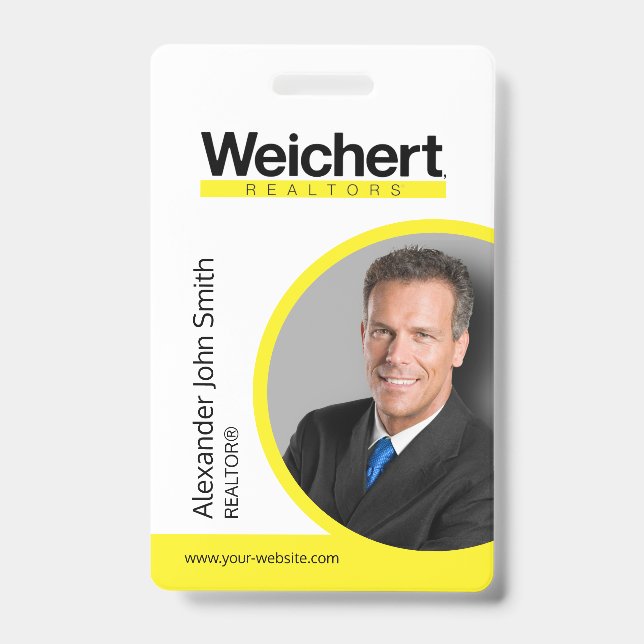 Tarjeta de identificación de Weichert Realtors (Front)