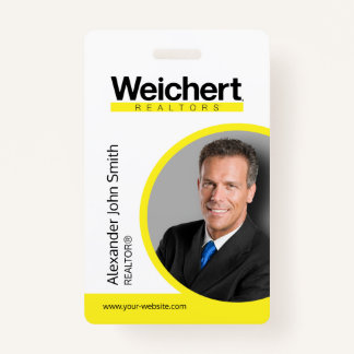 Tarjeta de identificación de Weichert Realtors