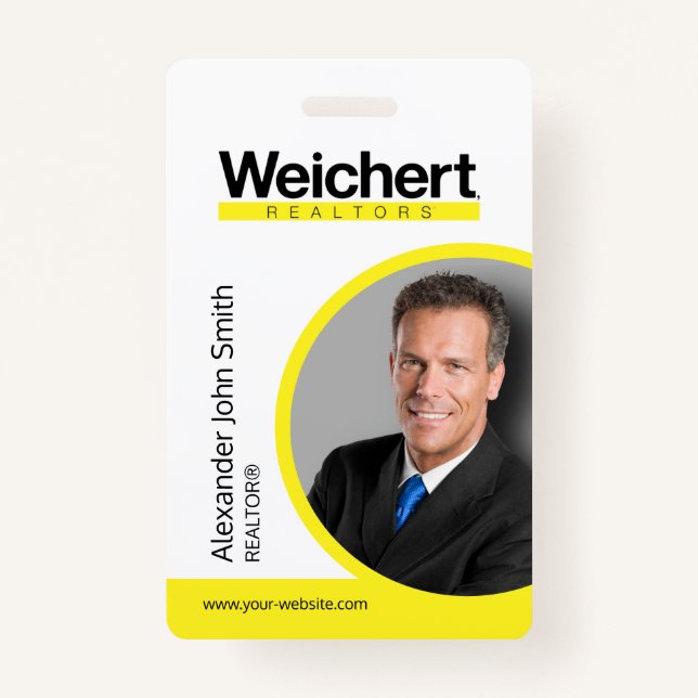 Tarjeta de identificación de Weichert Realtors (Anverso)
