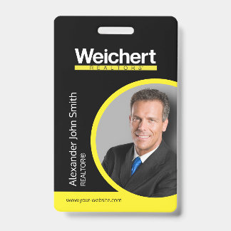 Tarjeta de identificación de Weichert Realtors