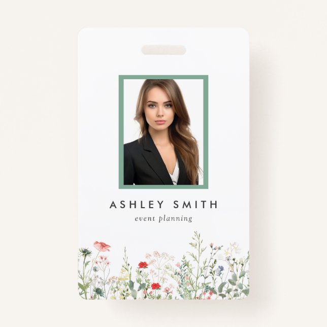 Tarjeta de identificación de Wildflower Meadow (Anverso)